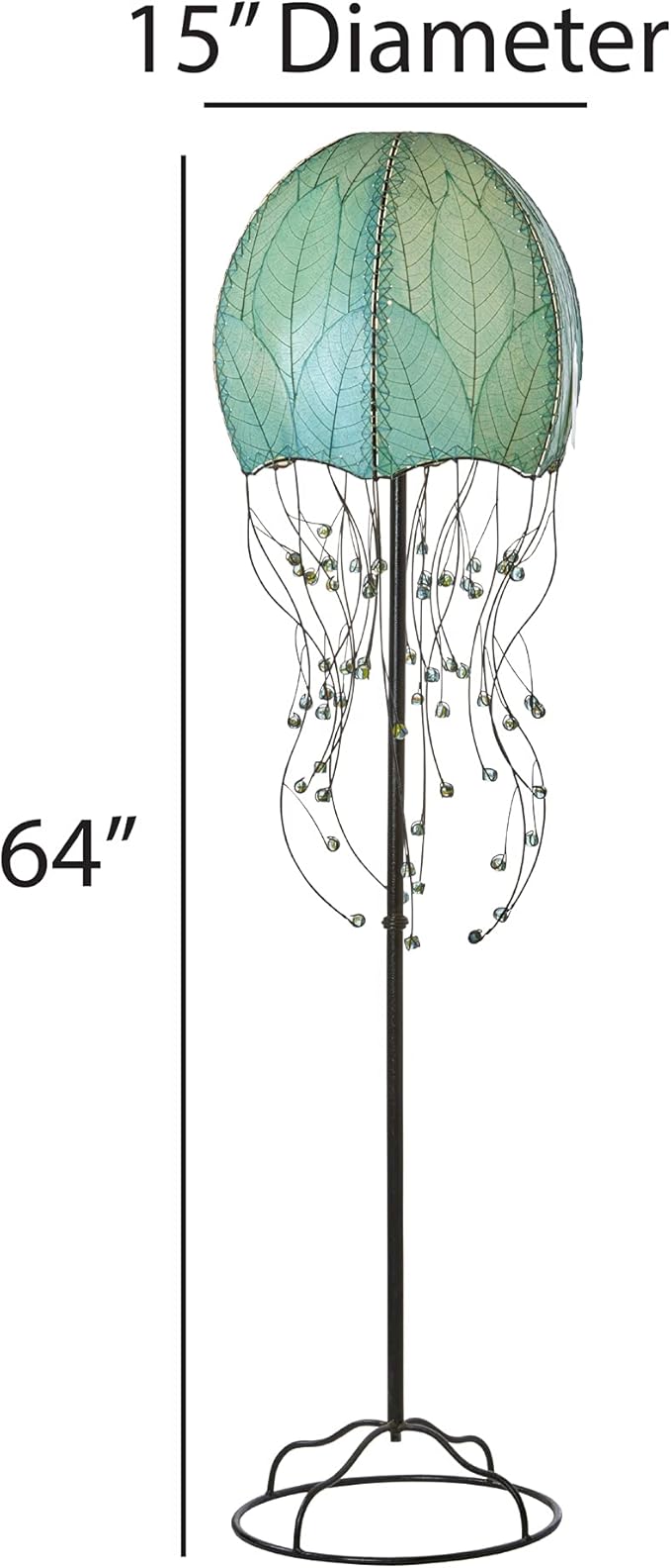 Elegant jellyfish floor lamp with modern appeal and high-quality craftsmanship.