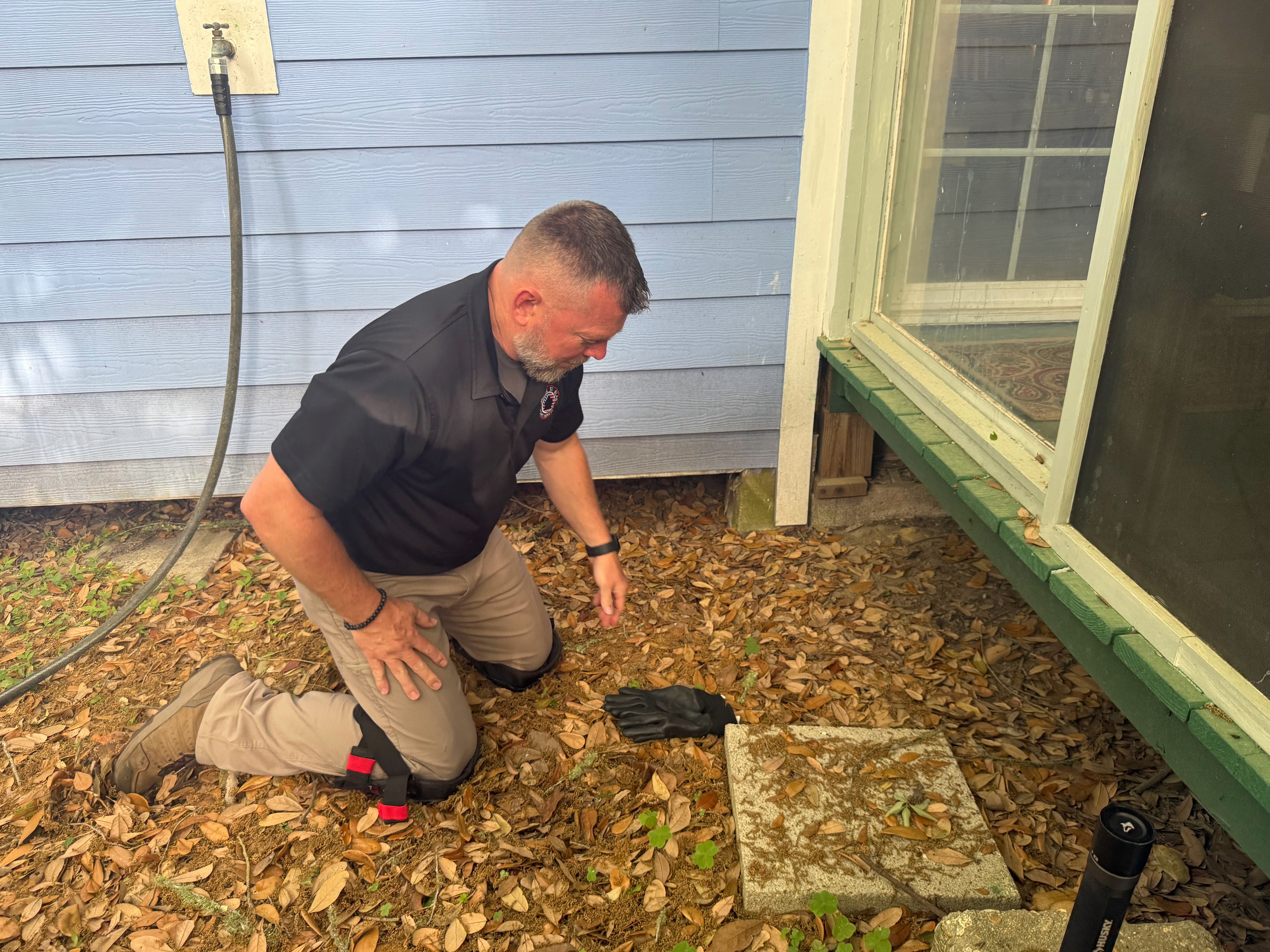 home inspector inspecting house in Bay St Louis Mississippi
