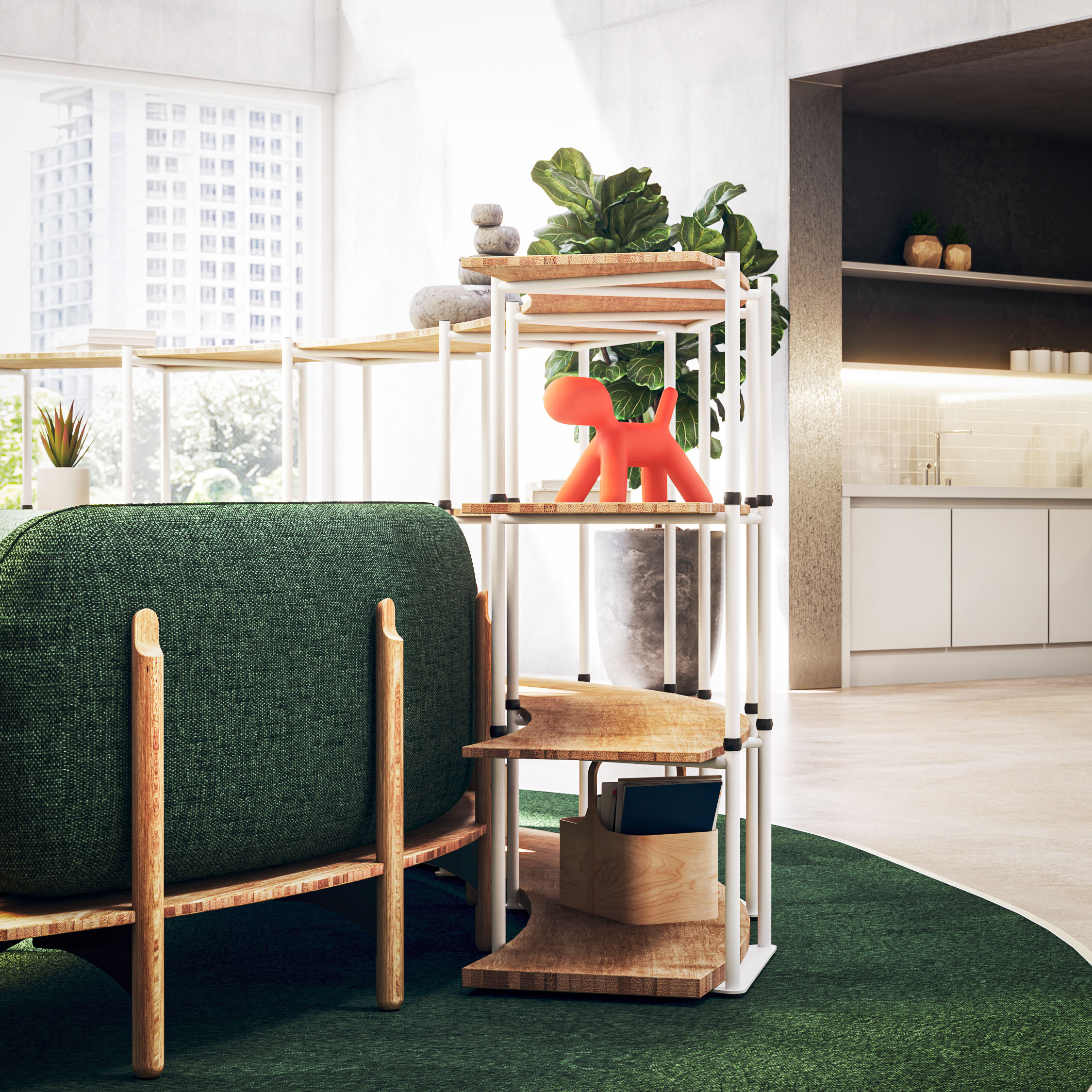 Manchester top CGI company  crafting stunning visuals for Frovi Frӧvi Bae Sofa Furniture pixelspaces Clerkenwell Design Week CDW