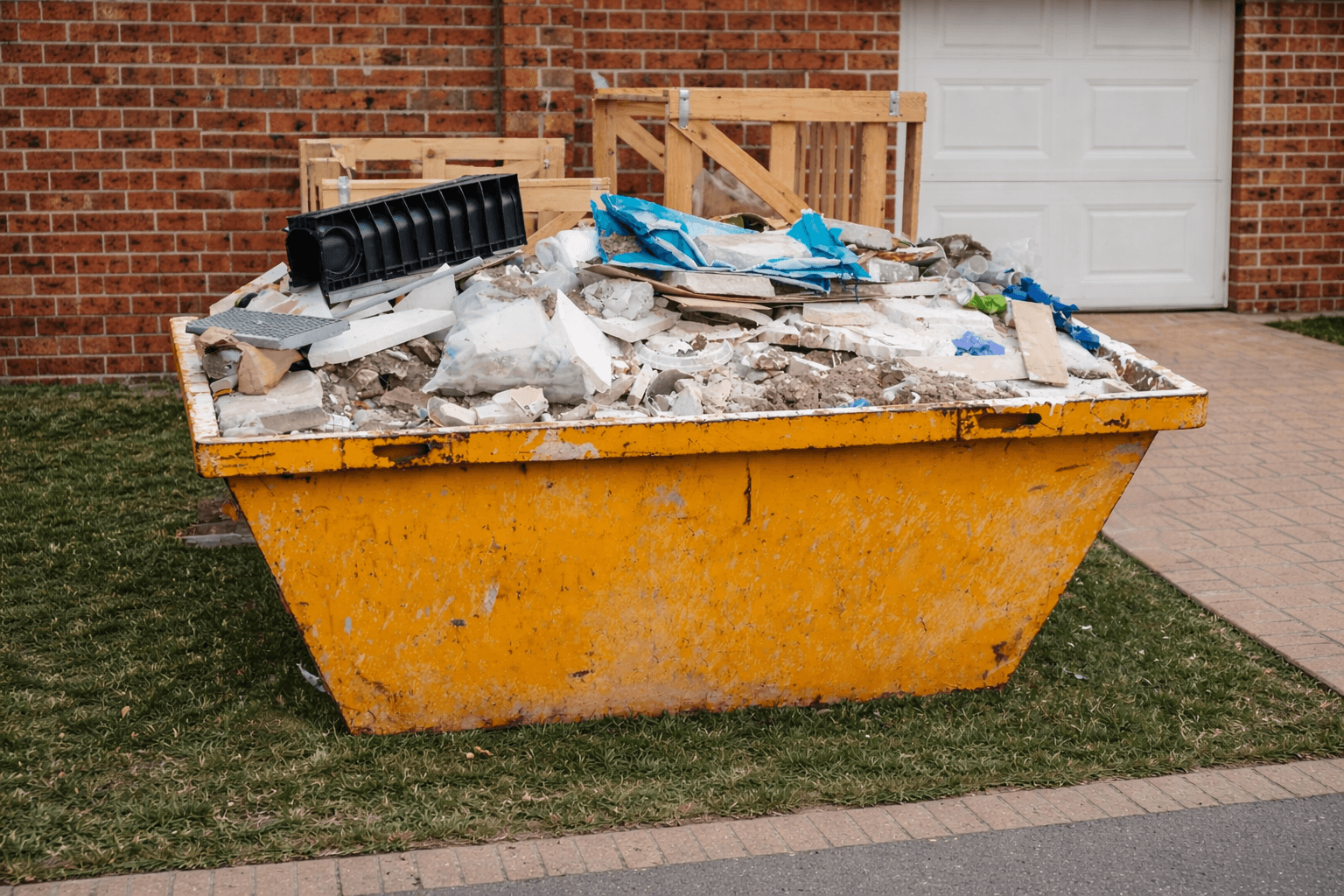 A man standing in front of home