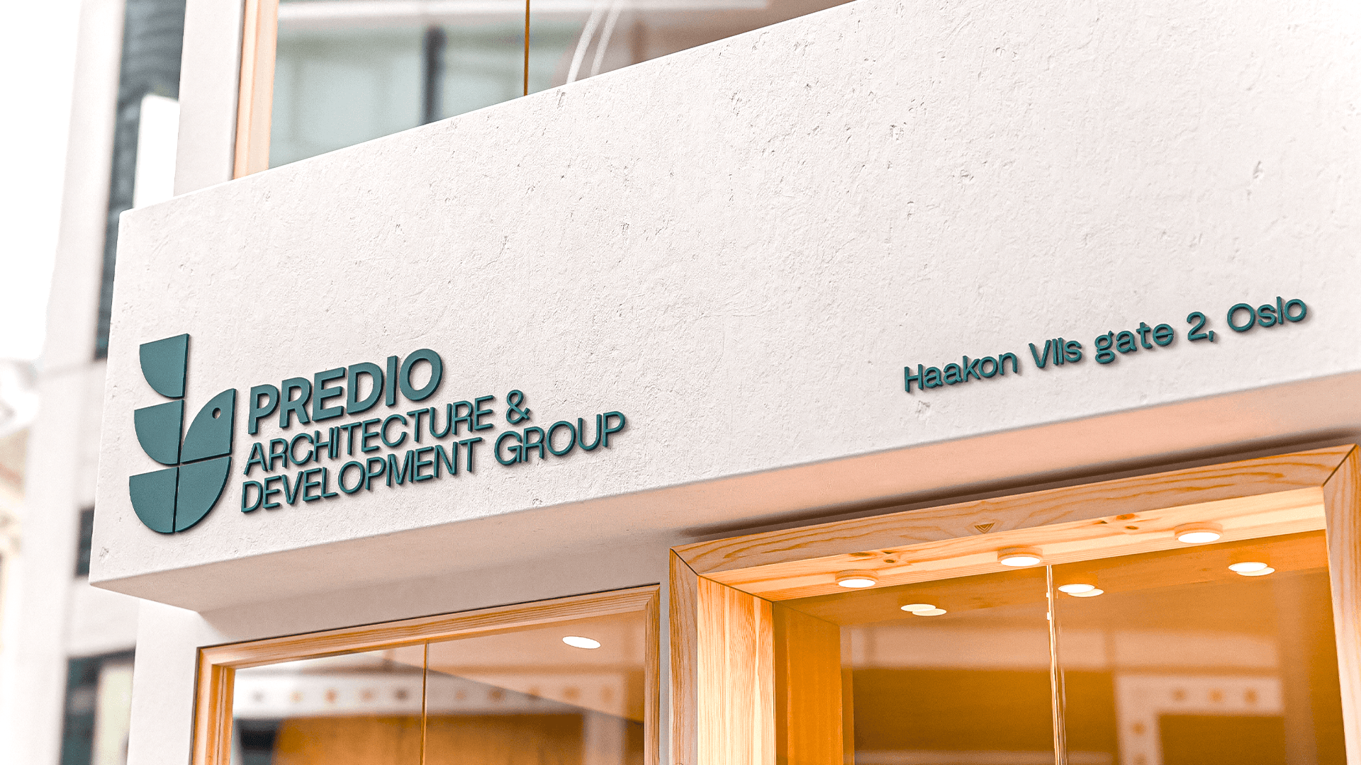 Predio Logo signage outdoors wall building