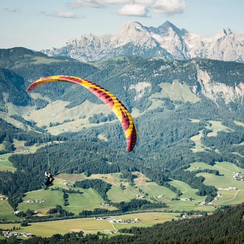 Beeindruckende Aussicht während des Flugs