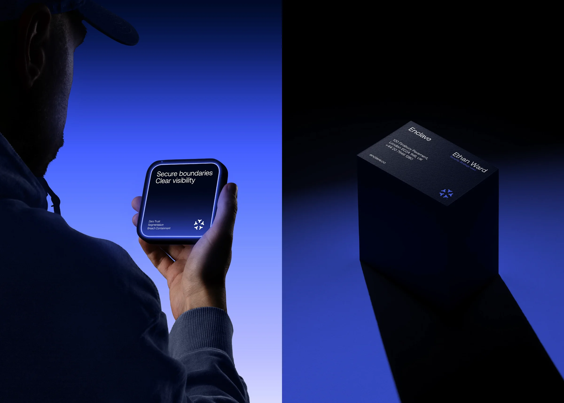 Hardware key and business cards