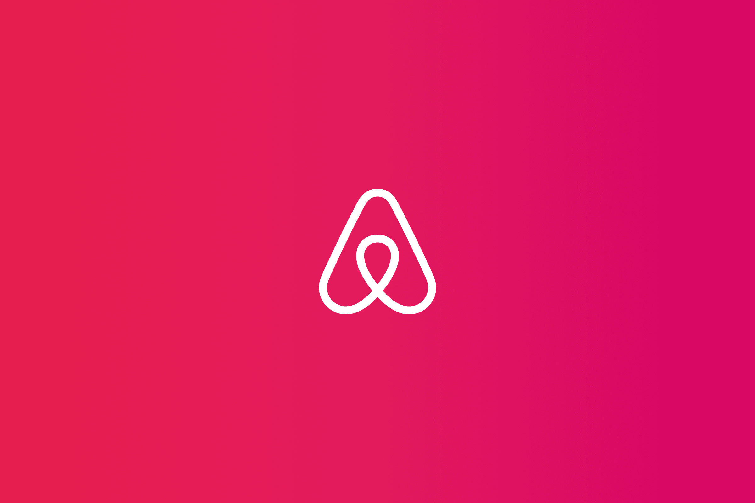 Airbnb Logo over a Gradient