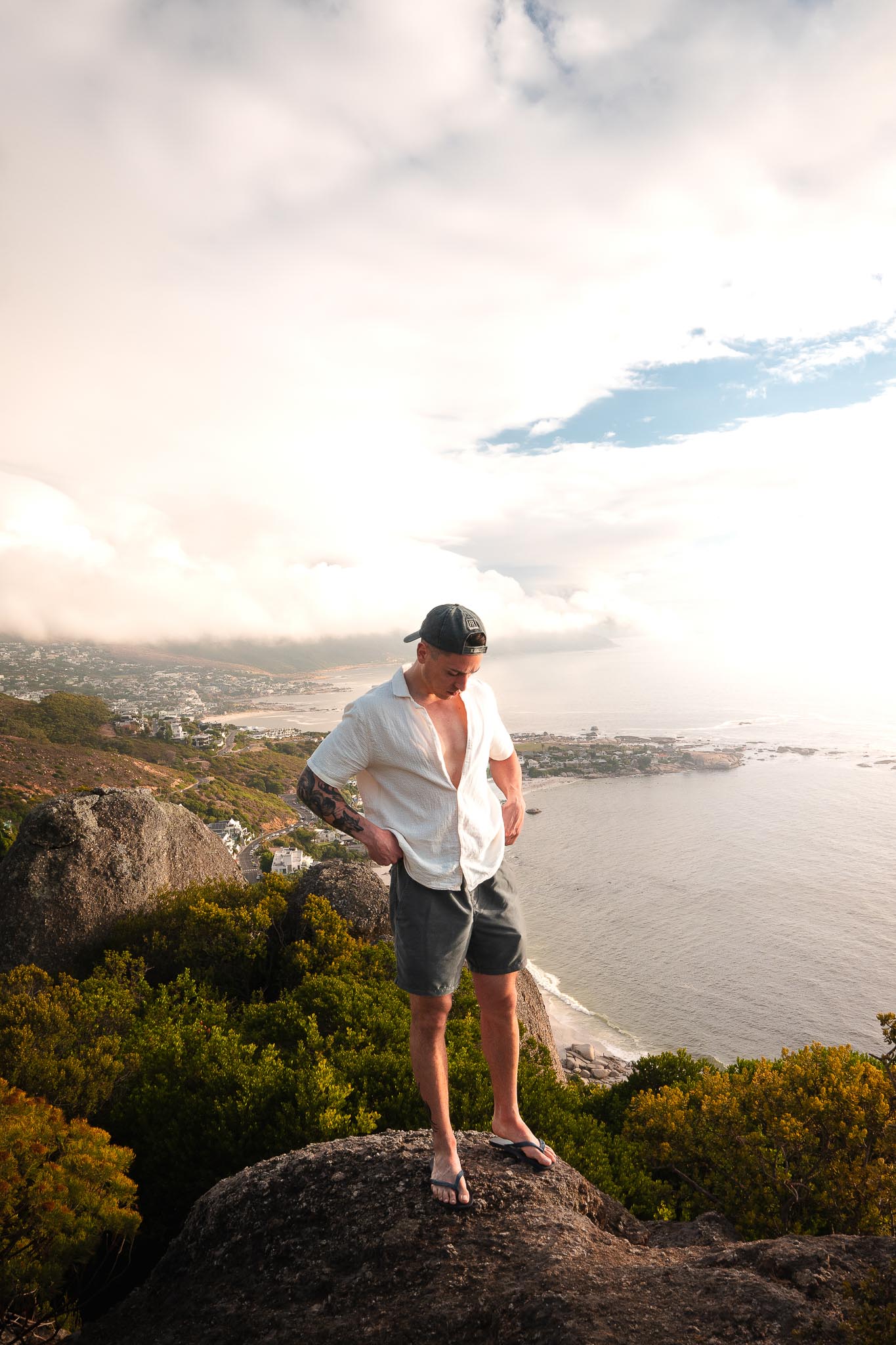 nico cape town sunset beach rocks