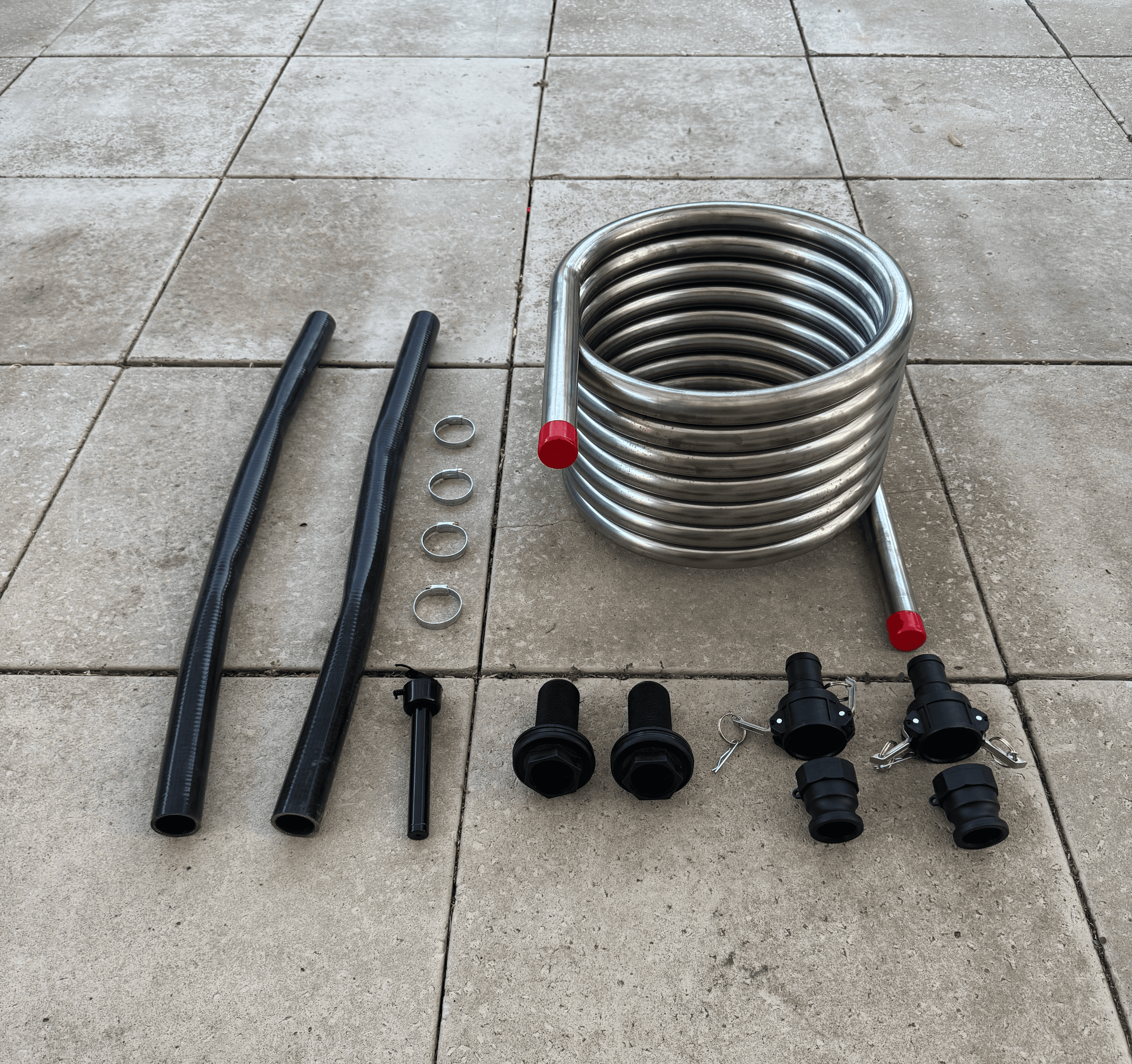 Wood Fired Hot Tub Coil Kit Stock Tank Pools Australia