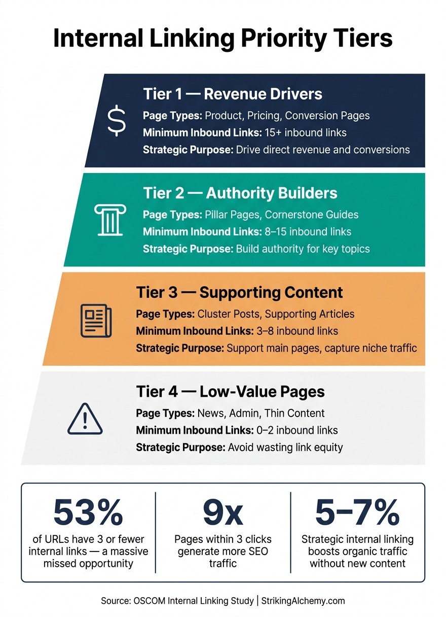 Internal Linking Priority Tiers: How to Distribute Link Equity Across Your Site