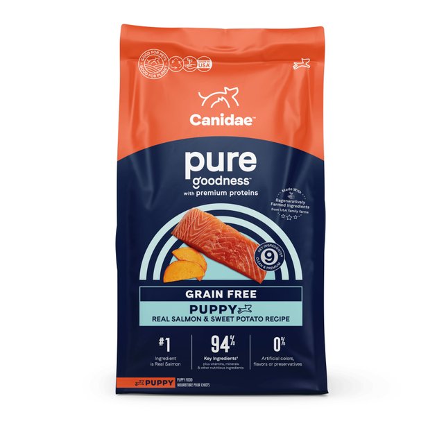 CANIDAE Pure Grain-Free Puppy Real Salmon & Sweet Potato Dry Dog Food