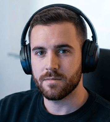 Portrait image of recently hired tech professional