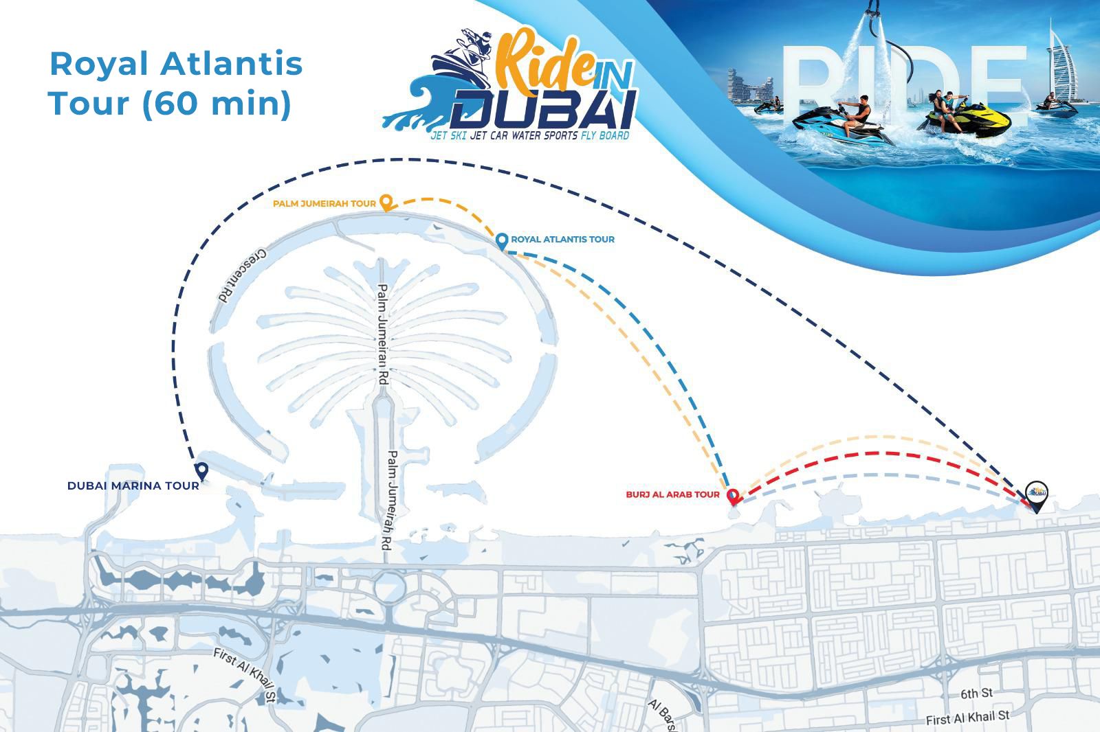 Royal Atlantis Tours maps and routes