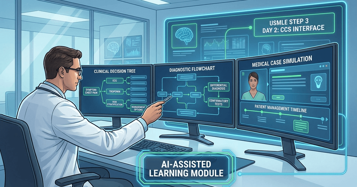 Cover: Step 3 Day 2 Format: How to Practice Clinical Decision-Making with Oncourse AI