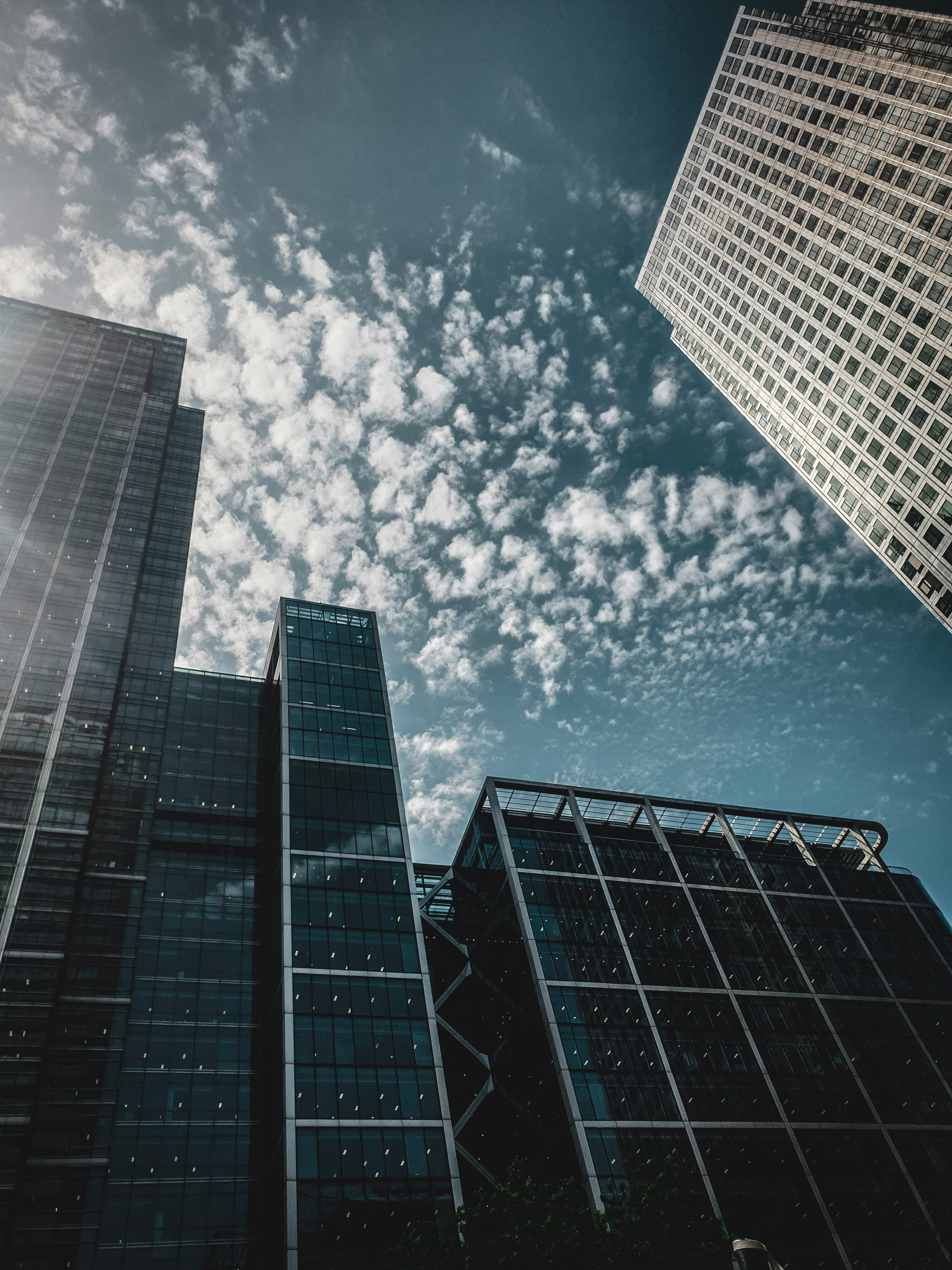 low-angle photo of building