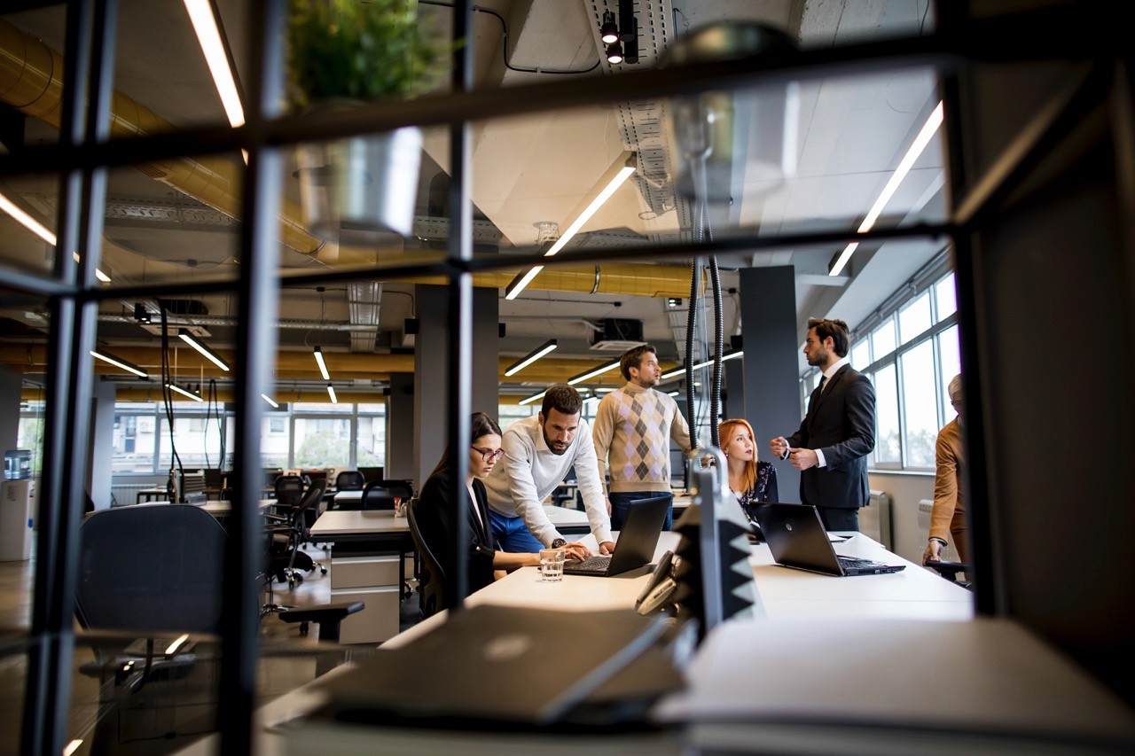 Modern office business people