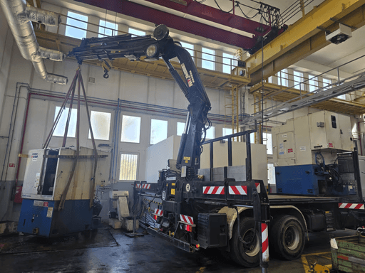 Beltérben történő daruzás