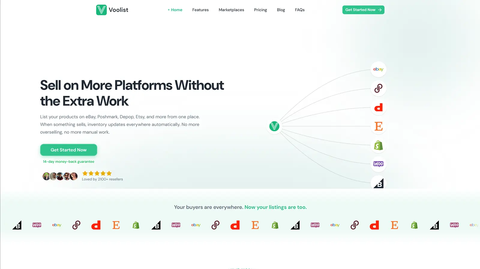 Voolist Homepage