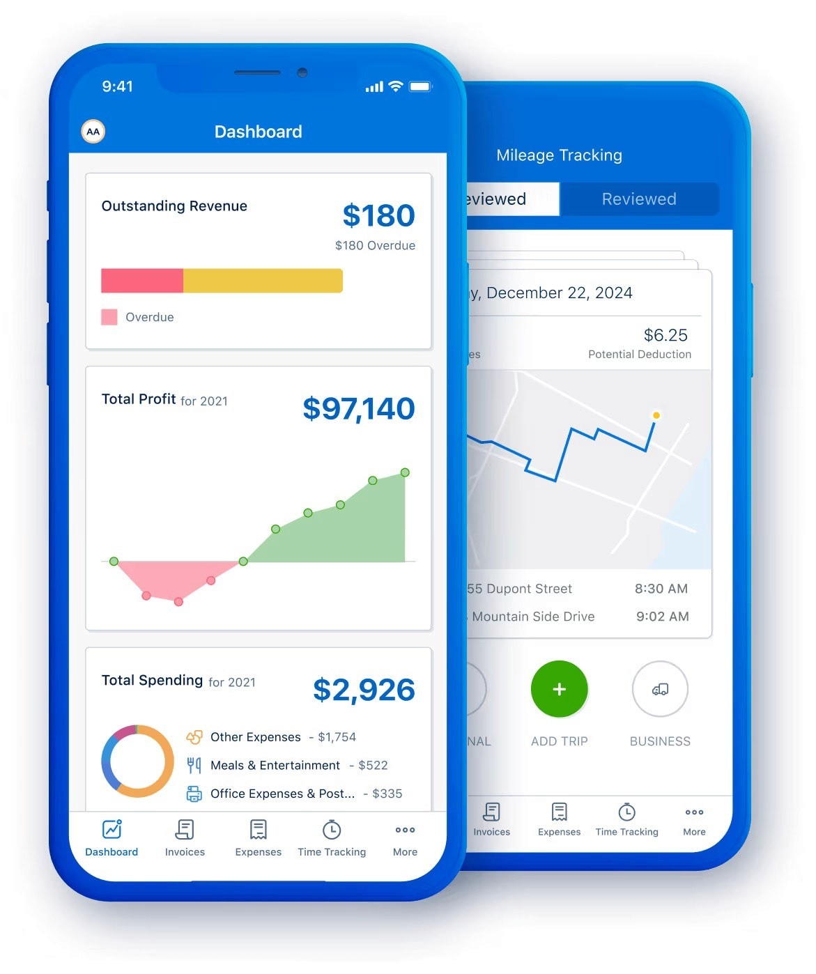 FreshBooks mobile app — send invoices and capture receipts on the go