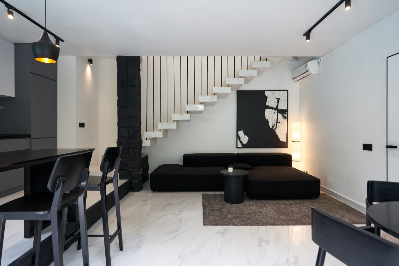 A two-level 2-bedroom villa in North Ubud, fully furnished and overlooking the surrounding jungle