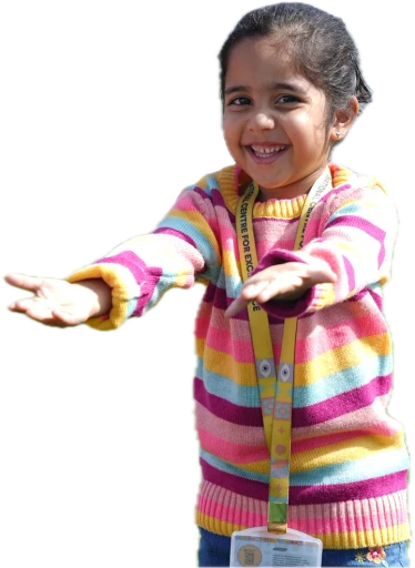 NCFE student smiling with her arms out