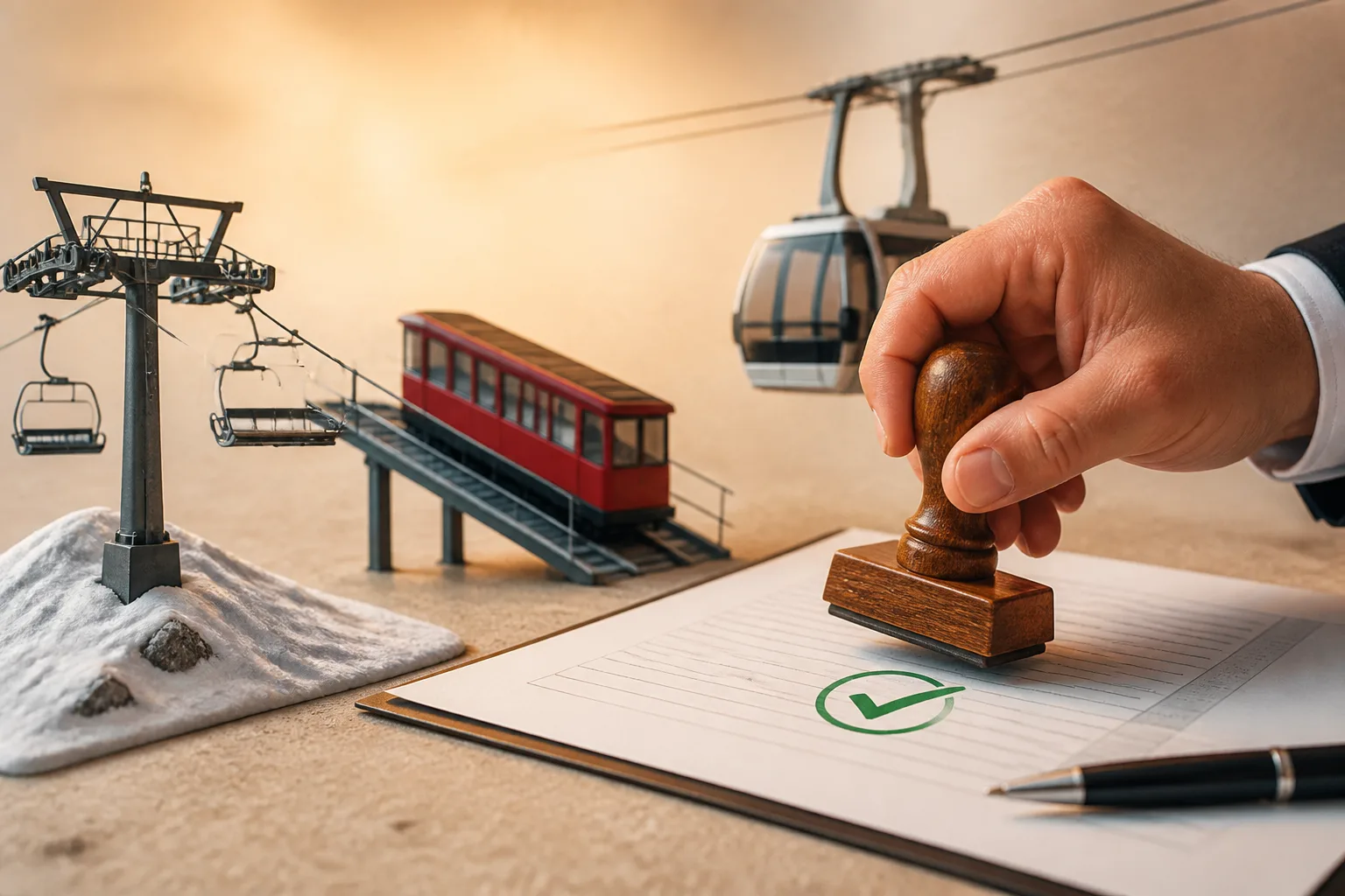an Operation of telfers (téléphériques), funiculars, ski and cable lifts if not part of urban or suburban transit systems