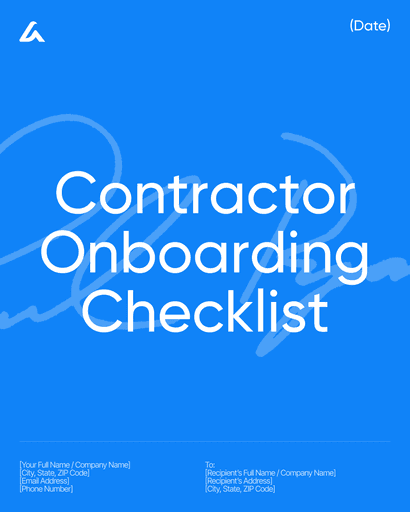 Contractor Onboarding Checklist
