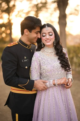 Premium wedding photoshoot in Islamabad at a scenic outdoor location
