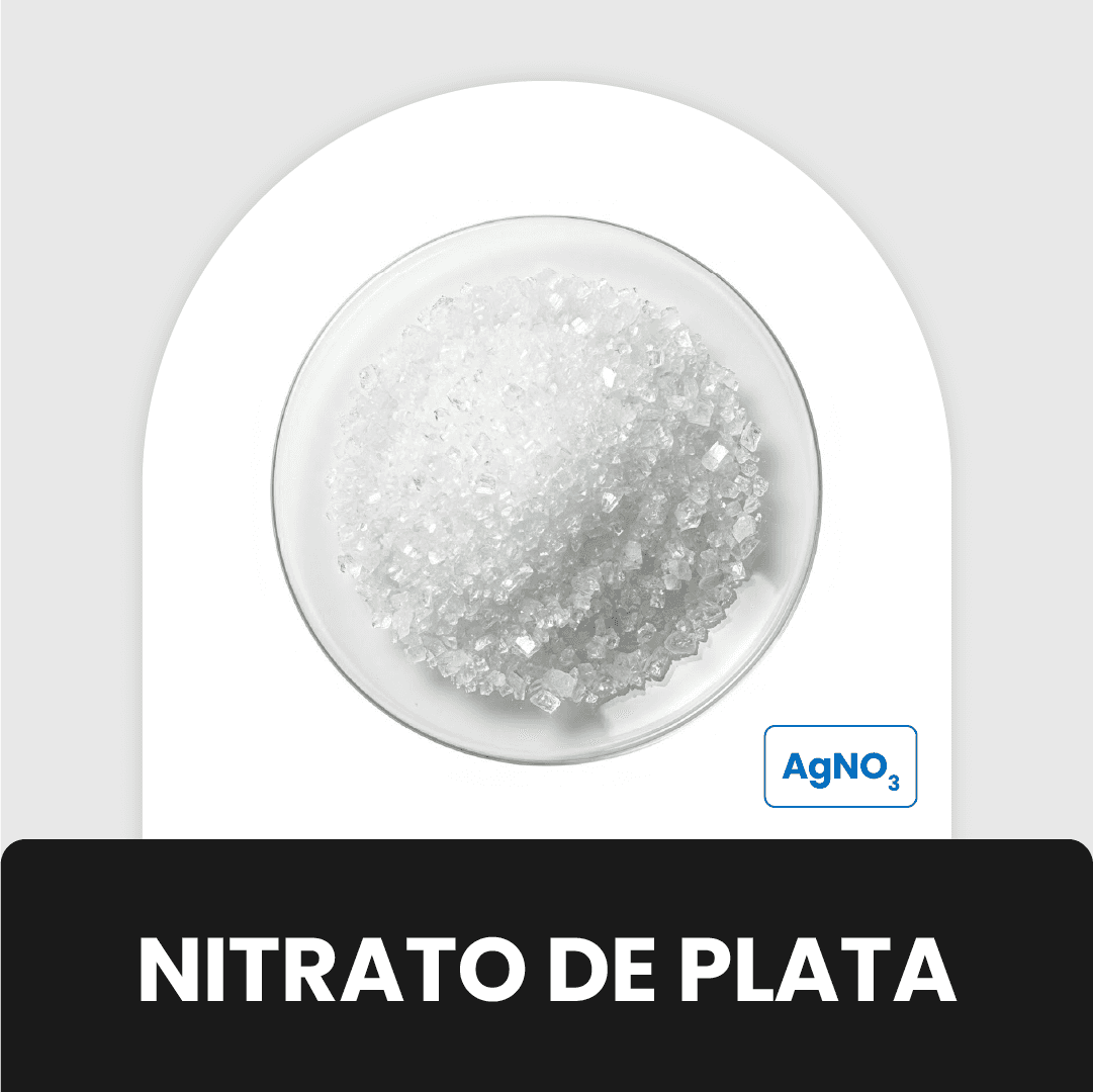 Platillo de muestra con Nitrato de plata