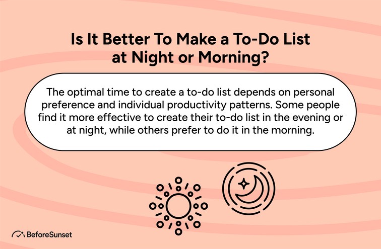 Is It Better To Make a To-Do List at Night or Morning?