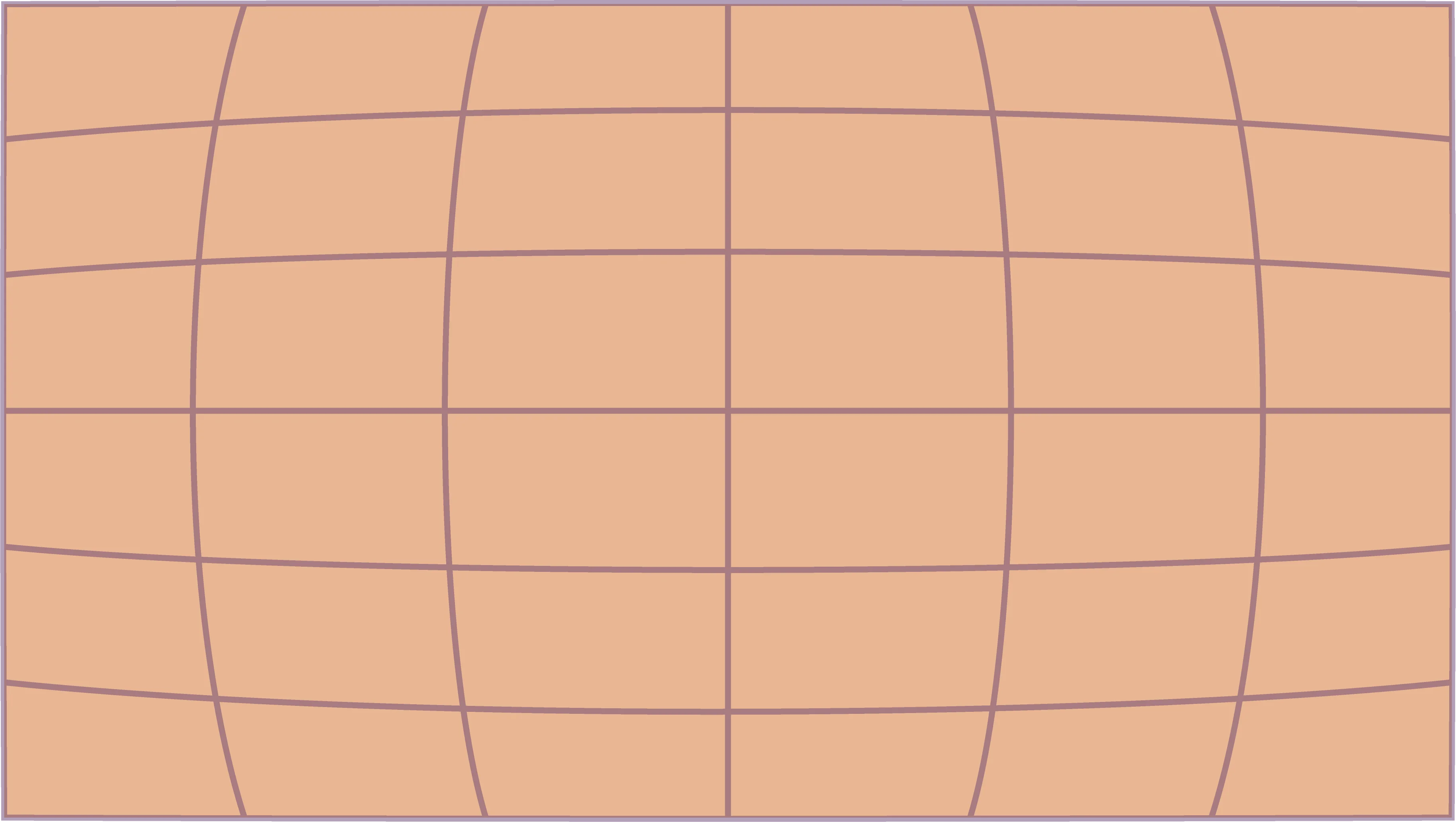 Bannière Grille déformée violette sur fond orangé
