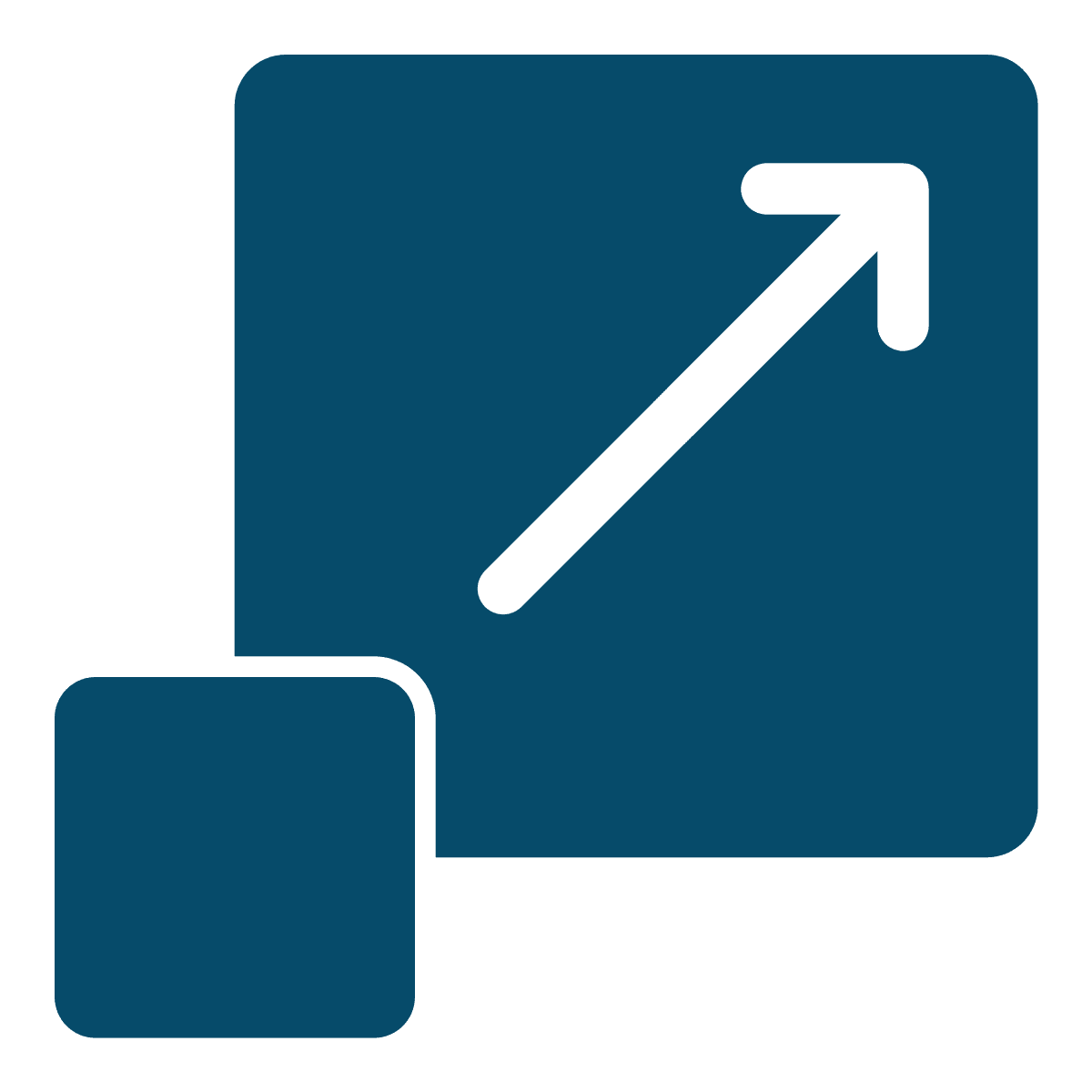 arrow up icon for financial modeling for data analytics in healthcare