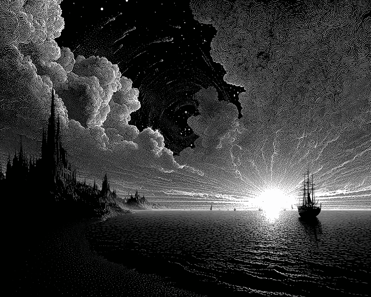 Colorful ferris wheel illuminated at night reflected in water.