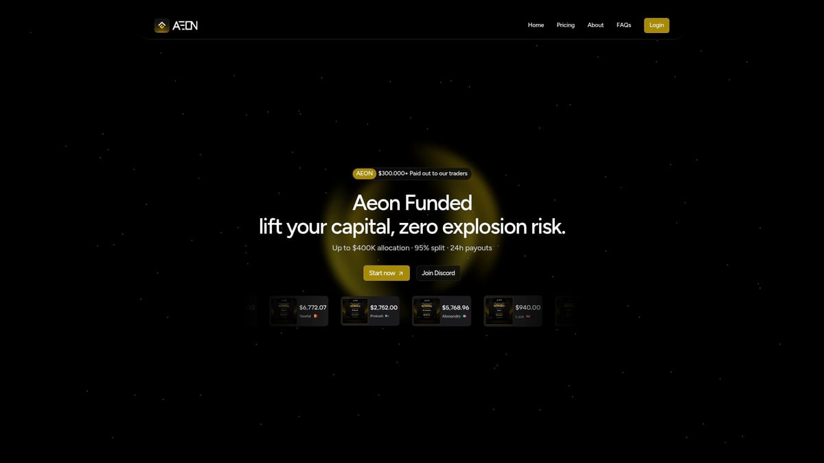 7 Essential One Step Challenge Prop Firm Picks for 2026 - Aeon Funded: Fast, Flexible, and Tech-Driven