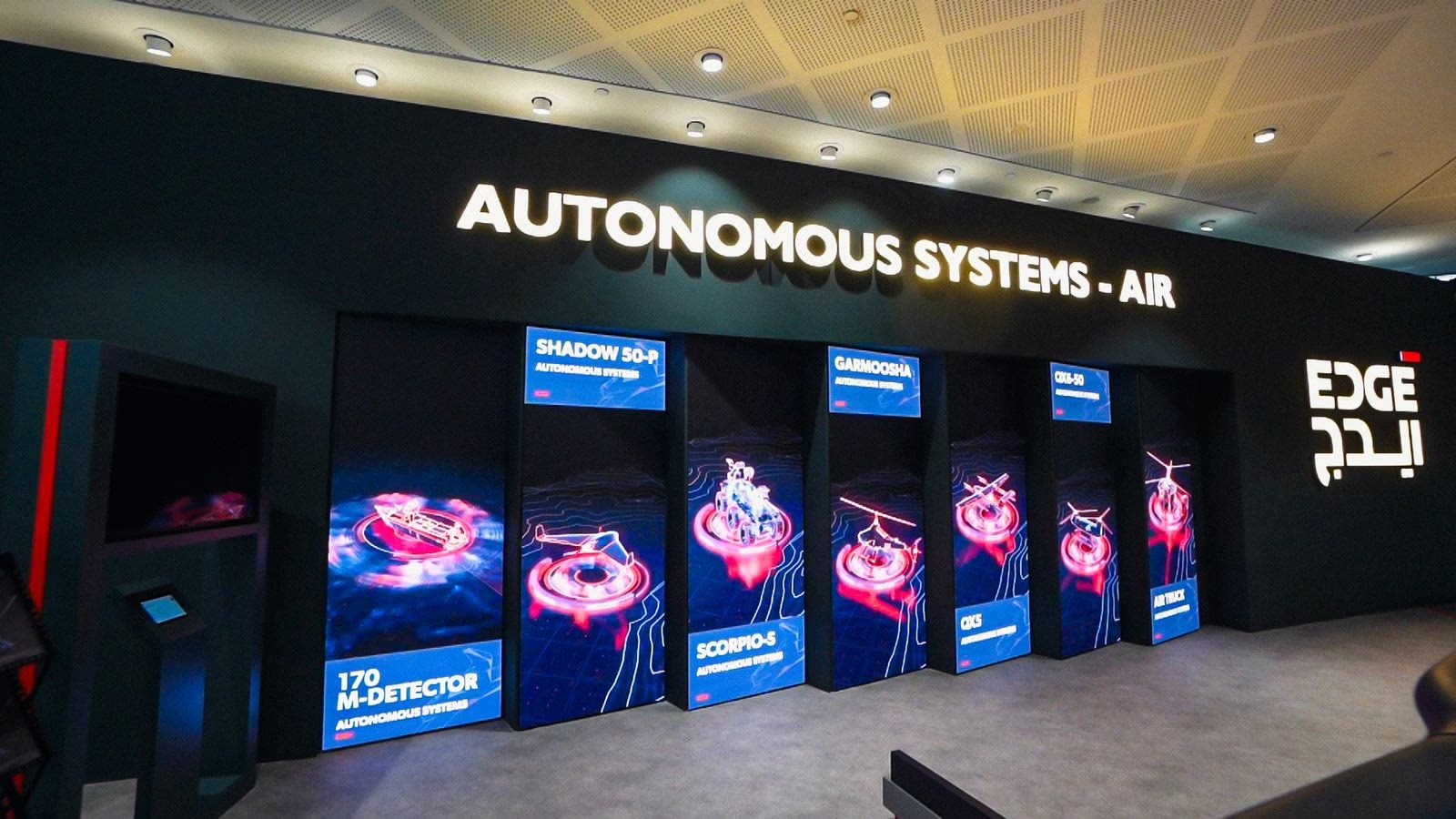 3d graphics at the Booth Design for EDGE at Dubai Air Show image 2