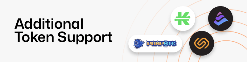 Additional Token Support