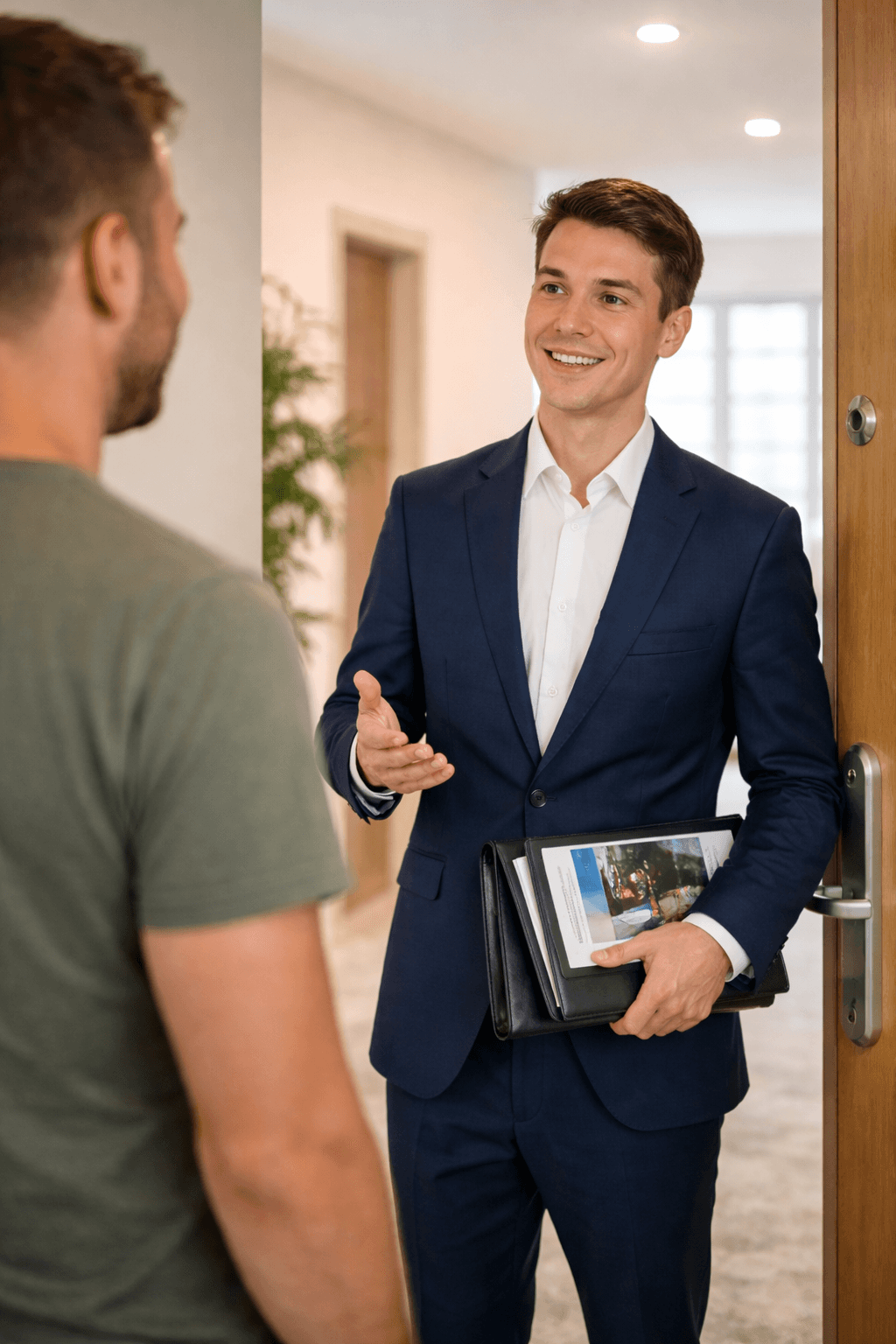photo d'un chantier de paysagiste avec un artisan qui prend en photo le chantier pour le publier sur les réseaux sociaux.