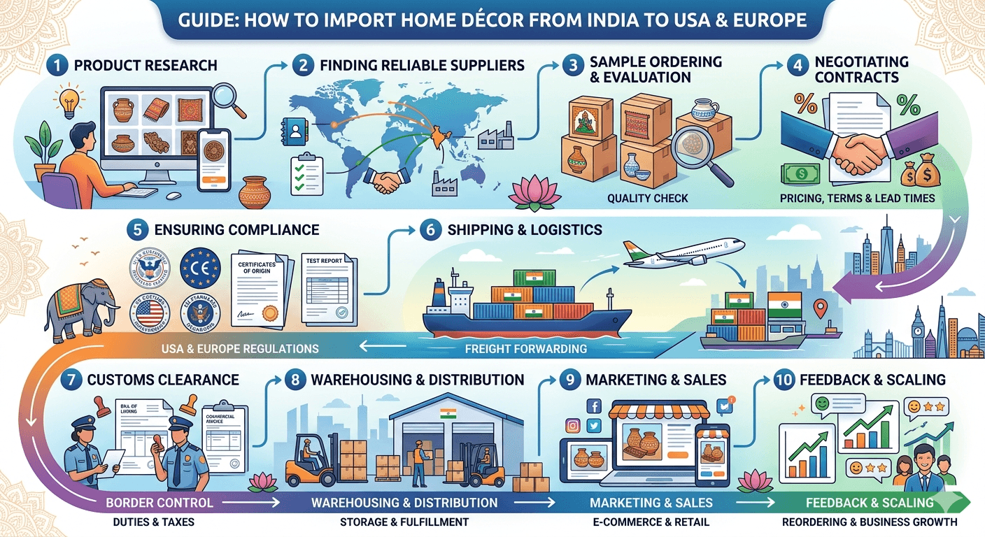 home decor wholesale USA, home decor exporters India, bulk home decor Europe, decor manufacturer India, home decor suppliers international