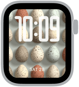 speckled eggs Apple Watch face preview 2 featuring easter and spring.