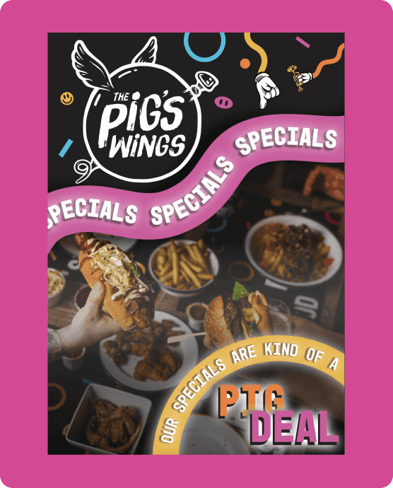 monthly specials poster