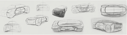 Sketches by Sathish Kumar, AYA Design Academy