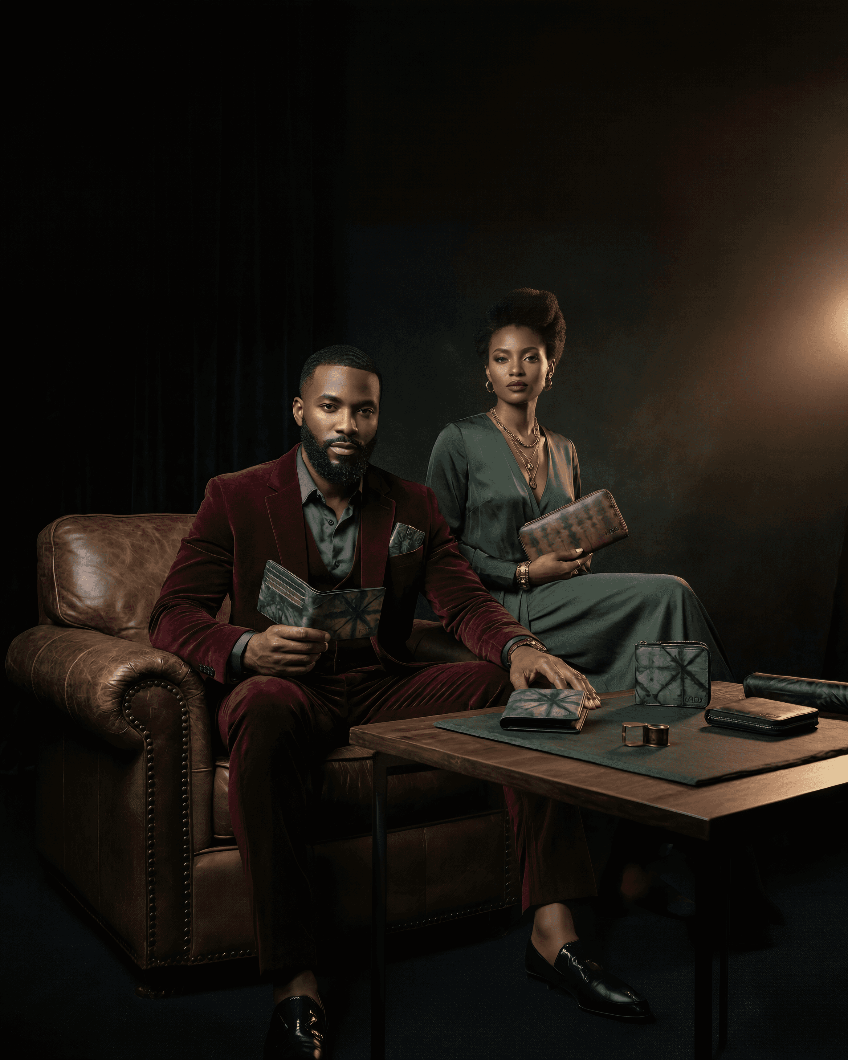 Kid sit on stole in stylish pose