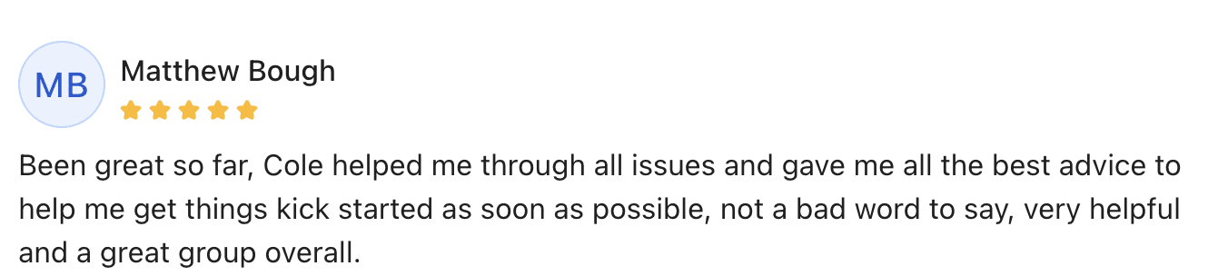 Amazon FBA mentoring positive reviews