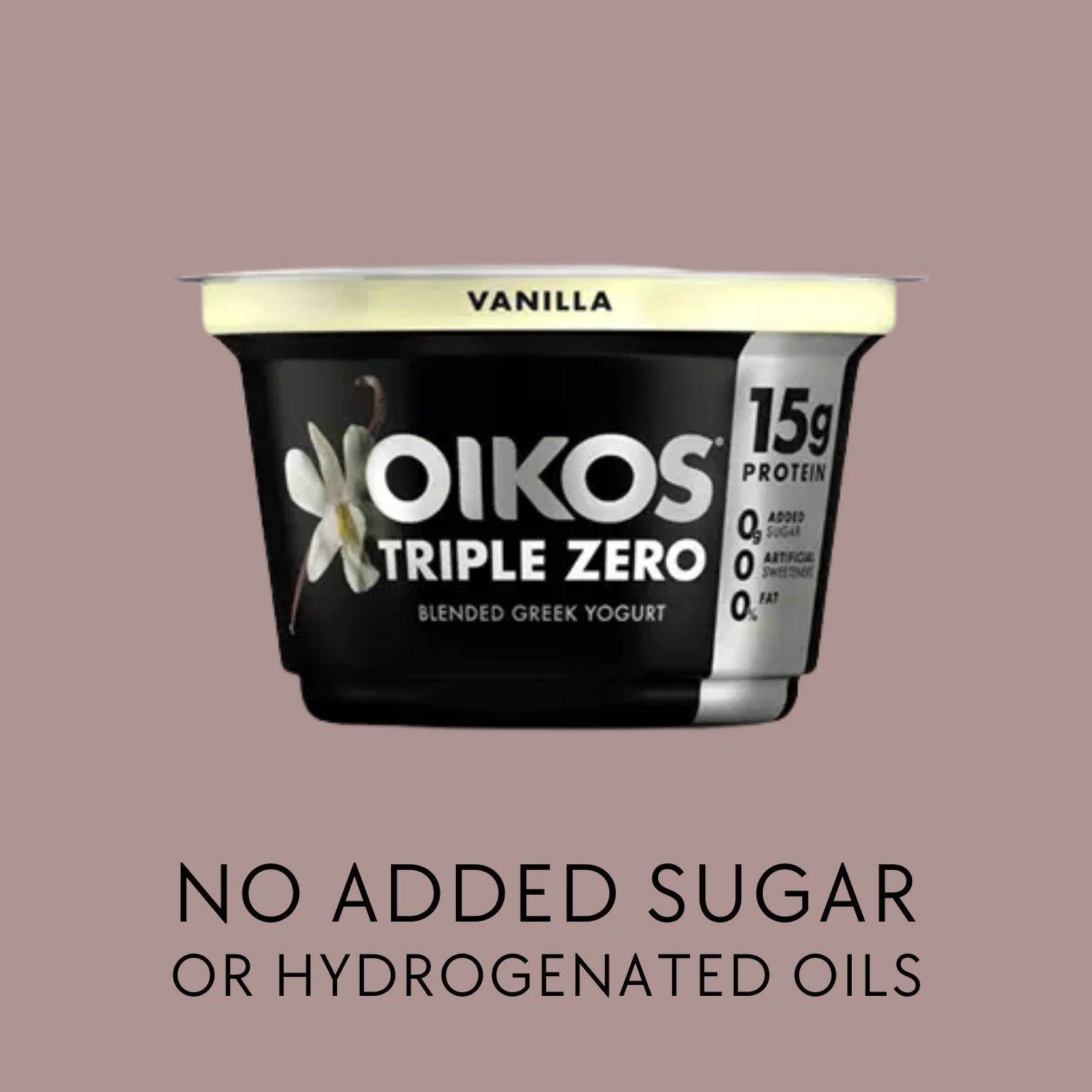 Oikos Triple Zero VanillaGreek yogurt - Bedtime Snack  - Malama Health.jpg