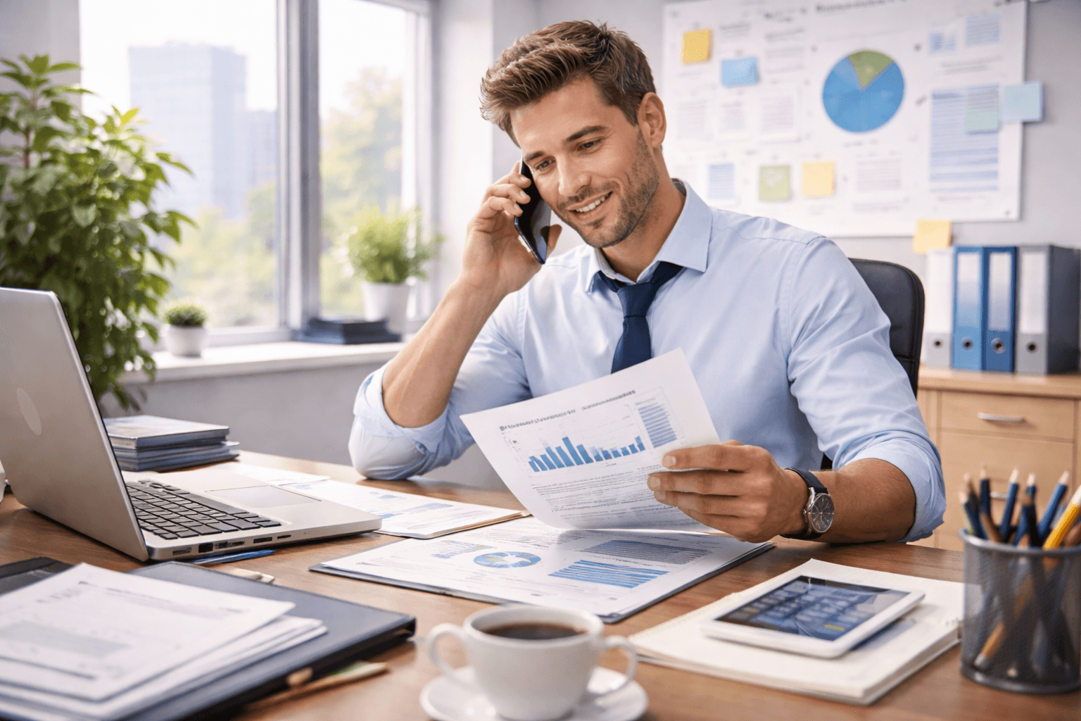 A diagram showing a central node connected to multiple other nodes, representing a network or system.