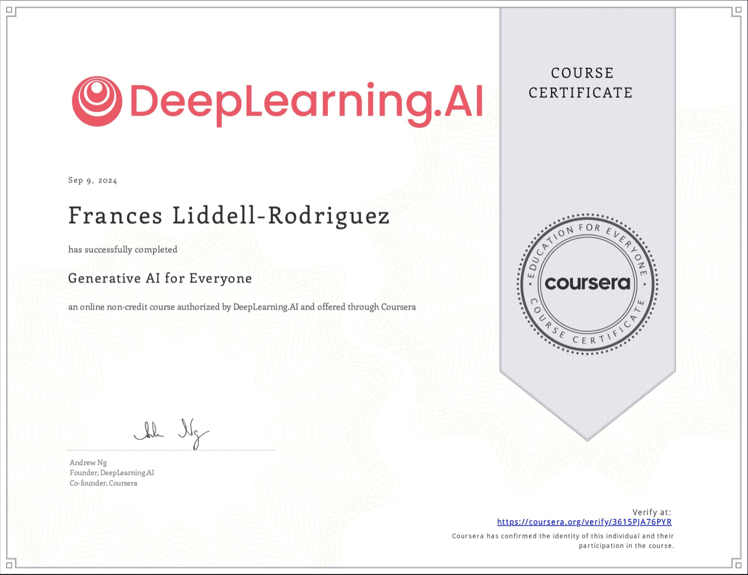 Gen AI Certificate