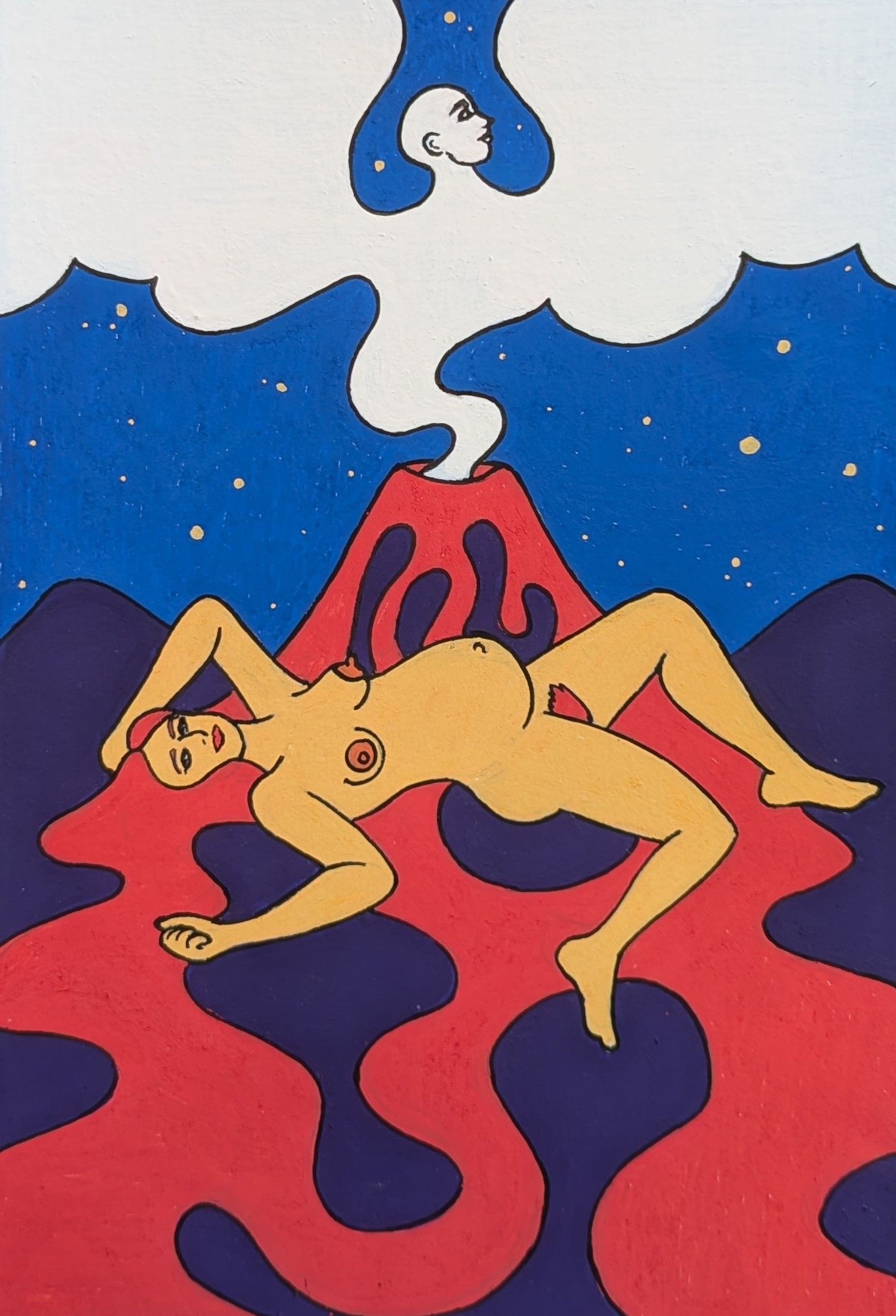 art onirique surréaliste L'éruption max obermarso