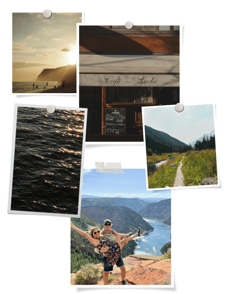 The beauty of being present travel collage
