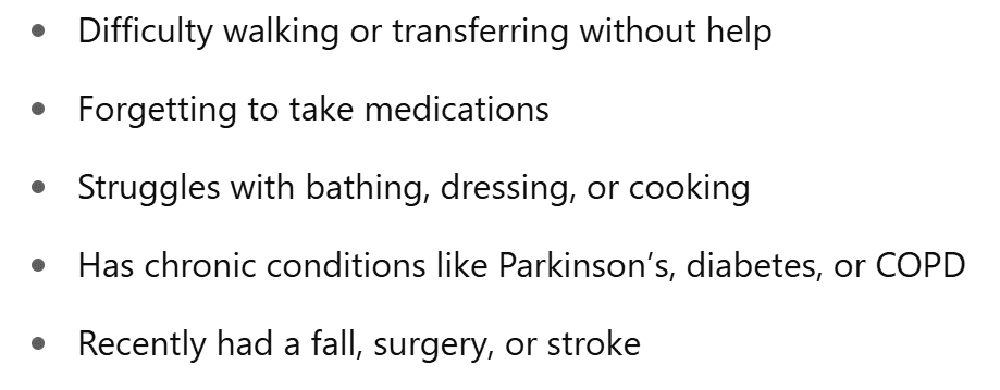 Signs Your Loved One May Need Home Care: