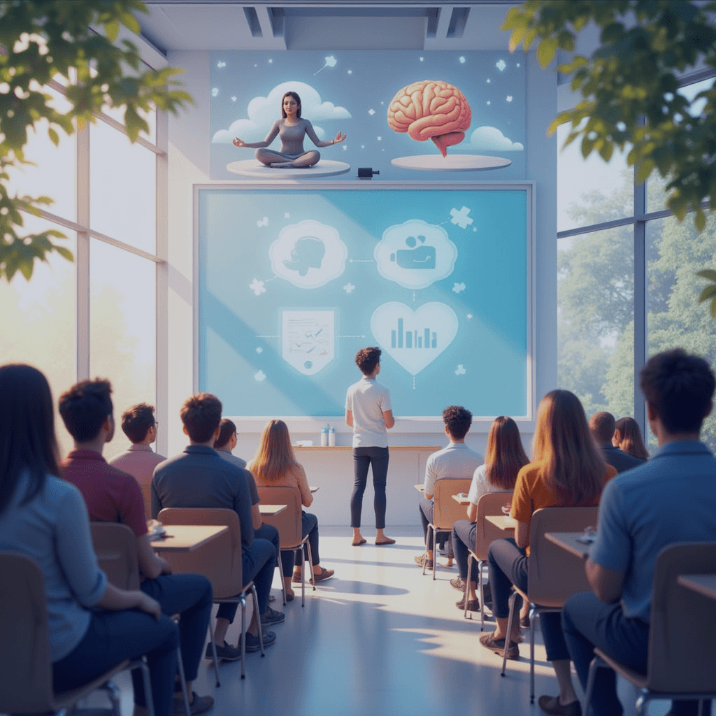 cours de santé mentale avec des étudiants