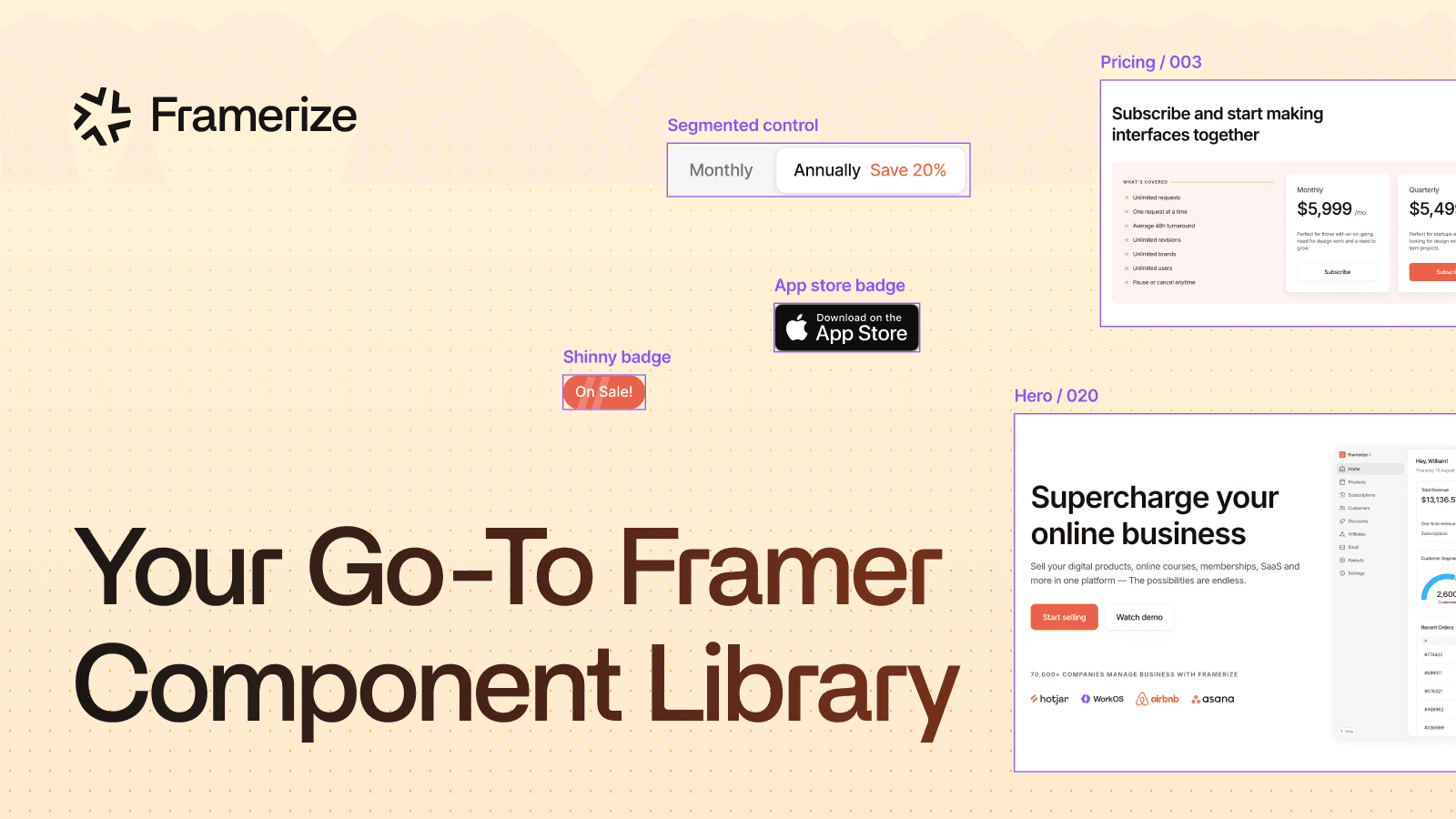 Framerize - Framer Component Library