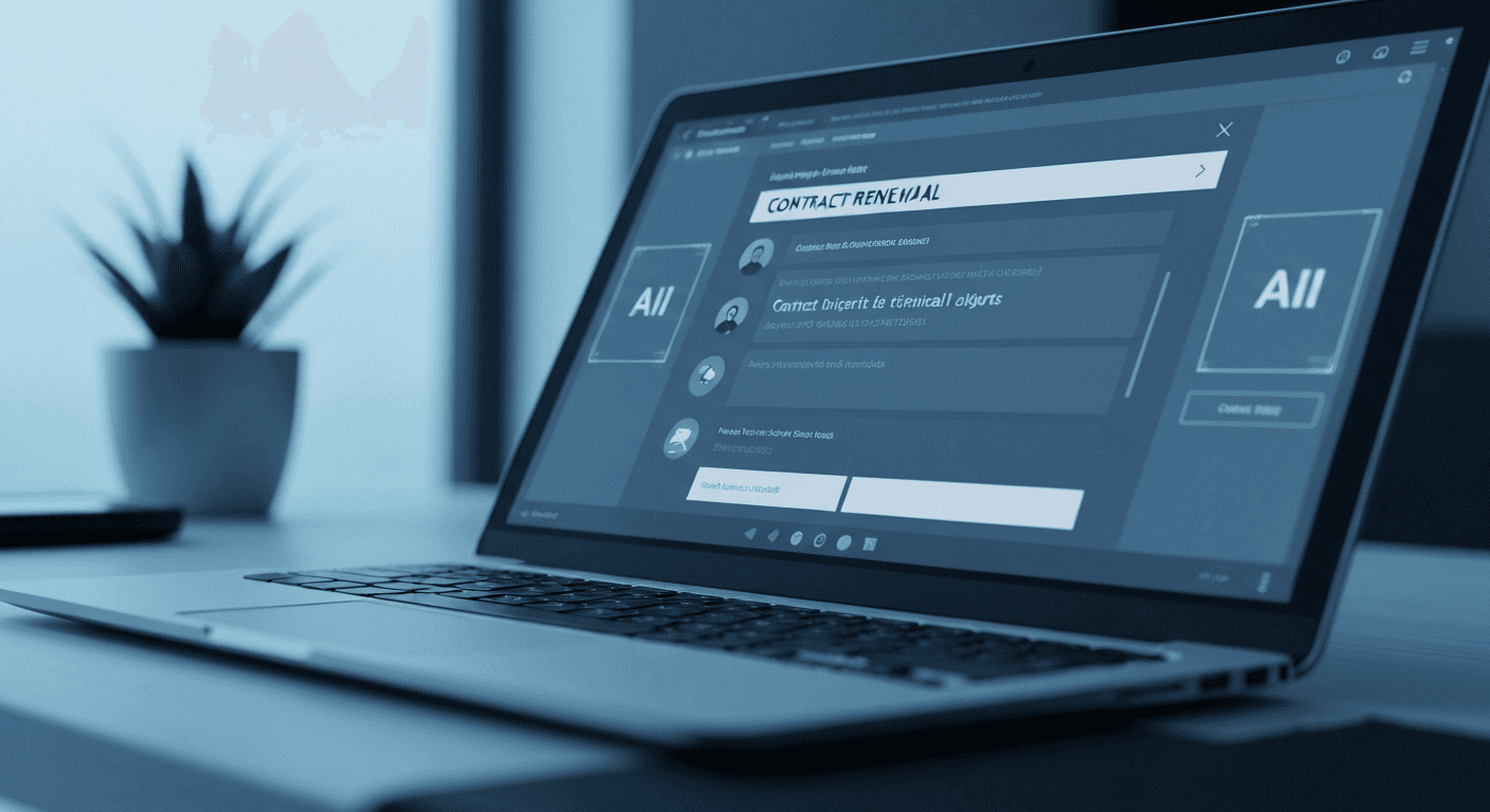 AI software alerts for contract renewal