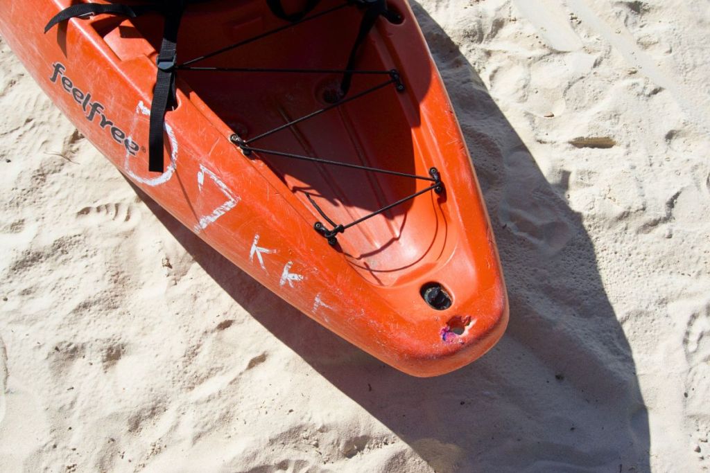 Kayak on the beach, Cinque Terre